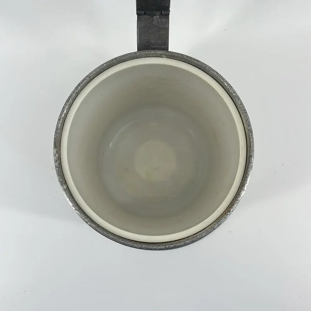 Vintage Seymour Mann mid-Century Modern Pewtertone ice bucket mug stein